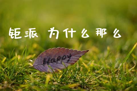 钜派 为什么那么_https://www.fsyjjx.cn_期货在线_第1张