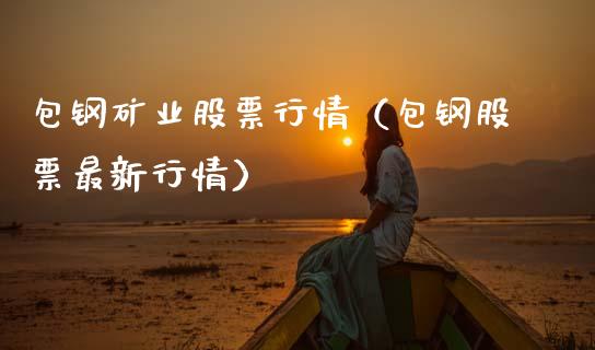 包钢矿业股票行情（包钢股票最新行情）_https://www.fsyjjx.cn_股票指导_第1张