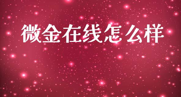 微金在线怎么样_https://www.fsyjjx.cn_问财精选_第1张