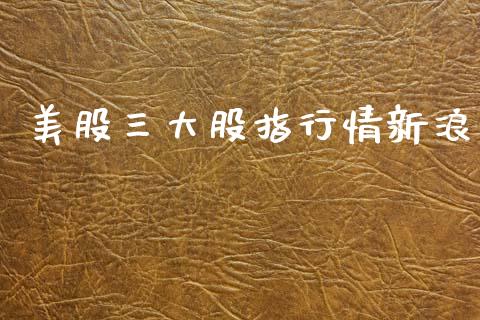 美股三大股指行情新浪_https://www.fsyjjx.cn_期货资讯_第1张