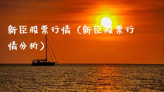 新臣股票行情（新臣股票行情分析）_https://www.fsyjjx.cn_股市分析_第1张