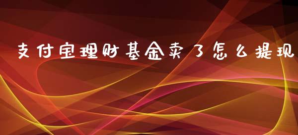 支付宝理财基金卖了怎么提现_https://www.fsyjjx.cn_问财精选_第1张