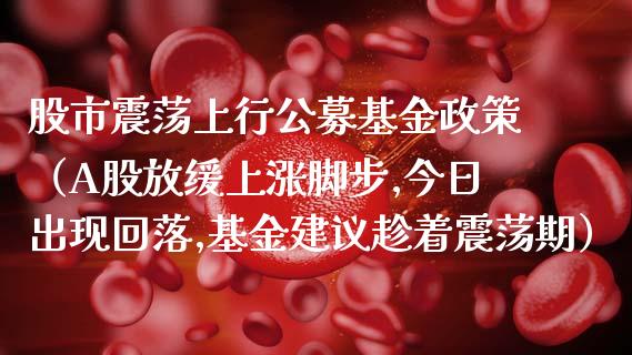 股市震荡上行公募基金政策（A股放缓上涨脚步,今日出现回落,基金建议趁着震荡期）_https://www.fsyjjx.cn_理财资讯_第1张