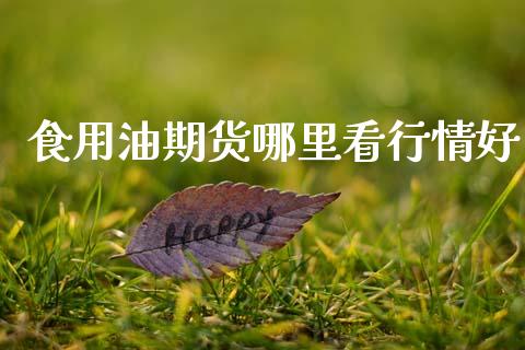 食用油期货哪里看行情好_https://www.fsyjjx.cn_期货资讯_第1张