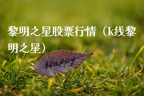 黎明之星股票行情（k线黎明之星）_https://www.fsyjjx.cn_股票指导_第1张