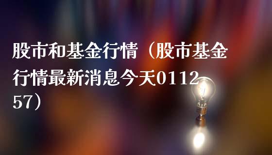 股市和基金行情（股市基金行情最新消息今天011257）_https://www.fsyjjx.cn_理财资讯_第1张