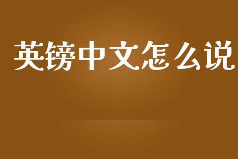 英镑中文怎么说_https://www.fsyjjx.cn_理财资讯_第1张