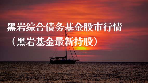 黑岩综合债务基金股市行情（黑岩基金最新持股）_https://www.fsyjjx.cn_理财资讯_第1张