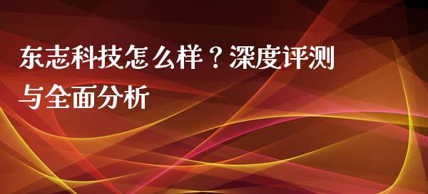 东志科技怎么样？深度评测与全面分析_https://www.fsyjjx.cn_股市分析_第1张