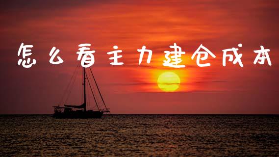 怎么看主力建仓成本_https://www.fsyjjx.cn_股指期货_第1张