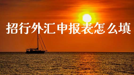 招行外汇申报表怎么填_https://www.fsyjjx.cn_期货研报_第1张