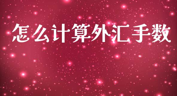 怎么计算外汇手数_https://www.fsyjjx.cn_期货资讯_第1张