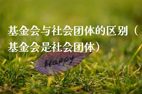 基金会与社会团体的区别（基金会是社会团体）_https://www.fsyjjx.cn_问财精选_第1张