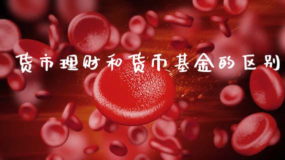货市理财和货币基金的区别_https://www.fsyjjx.cn_问财精选_第1张