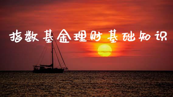 指数基金理财基础知识_https://www.fsyjjx.cn_问财精选_第1张