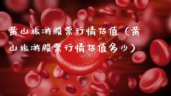 黄山旅游股票行情估值（黄山旅游股票行情估值多少）_https://www.fsyjjx.cn_股市分析_第1张