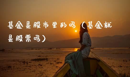基金是股市里的吗（基金就是股票吗）_https://www.fsyjjx.cn_理财资讯_第1张