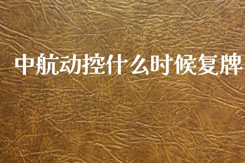 中航动控什么时候复牌_https://www.fsyjjx.cn_期货研报_第1张