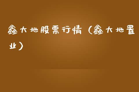 鑫大地股票行情（鑫大地置业）_https://www.fsyjjx.cn_股市分析_第1张