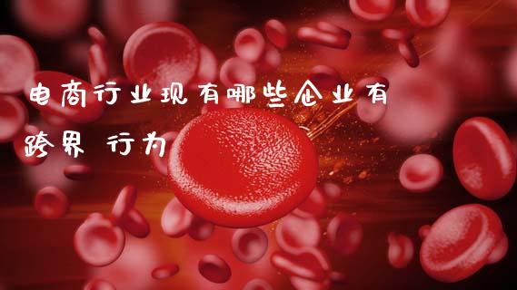 电商行业现有哪些企业有 跨界 行为_https://www.fsyjjx.cn_股票指导_第1张