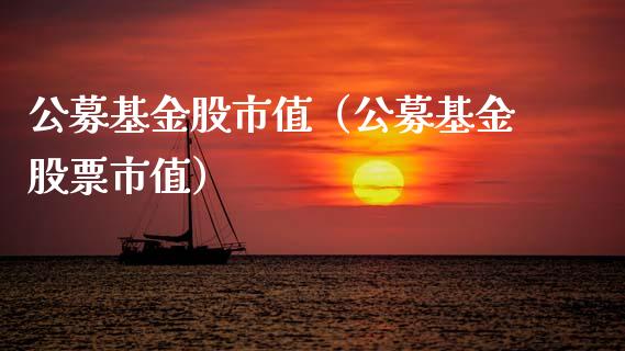 公募基金股市值（公募基金股票市值）_https://www.fsyjjx.cn_理财资讯_第1张