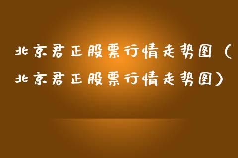 北京君正股票行情走势图（北京君正股票行情走势图）_https://www.fsyjjx.cn_股市分析_第1张