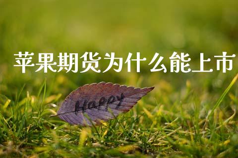 苹果期货为什么能上市_https://www.fsyjjx.cn_期货在线_第1张