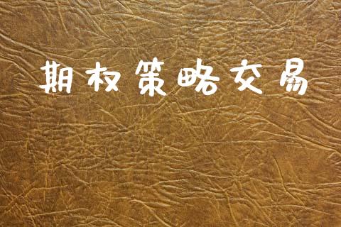 期权策略交易_https://www.fsyjjx.cn_股票指导_第1张