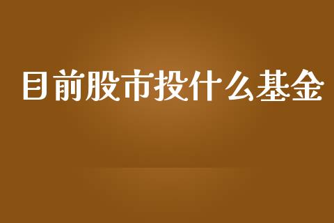 目前股市投什么基金_https://www.fsyjjx.cn_理财资讯_第1张