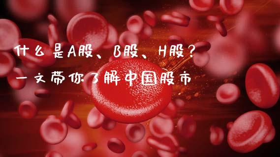 什么是A股、B股、H股？一文带你了解中国股市_https://www.fsyjjx.cn_股市分析_第1张