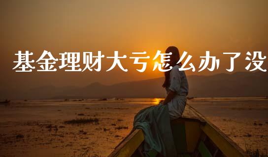 基金理财大亏怎么办了没_https://www.fsyjjx.cn_问财精选_第1张