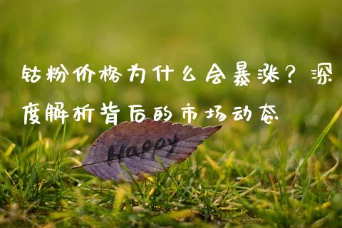 钴粉价格为什么会暴涨？深度解析背后的市场动态_https://www.fsyjjx.cn_理财资讯_第1张