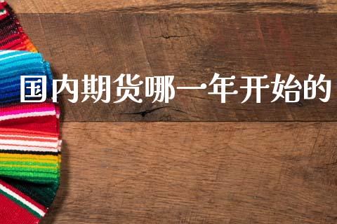 国内期货哪一年开始的_https://www.fsyjjx.cn_期货研报_第1张