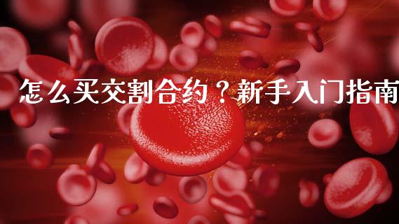 怎么买交割合约？新手入门指南_https://www.fsyjjx.cn_股票指导_第1张