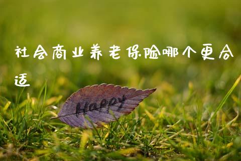 社会商业养老保险哪个更合适_https://www.fsyjjx.cn_股指期货_第1张