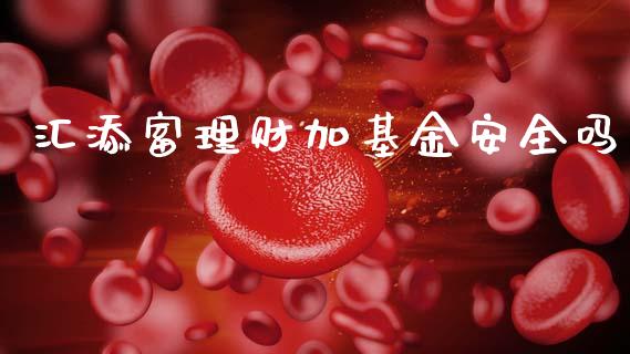 汇添富理财加基金安全吗_https://www.fsyjjx.cn_问财精选_第1张