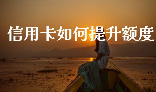 信用卡如何提升额度_https://www.fsyjjx.cn_股市分析_第1张
