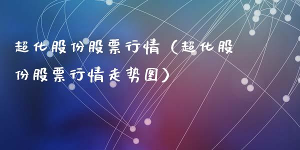 超化股份股票行情（超化股份股票行情走势图）_https://www.fsyjjx.cn_股指期货_第1张
