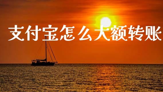 支付宝怎么大额转账_https://www.fsyjjx.cn_期货资讯_第1张