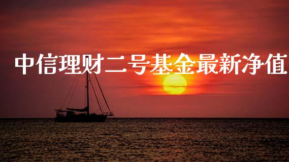 中信理财二号基金最新净值_https://www.fsyjjx.cn_问财精选_第1张
