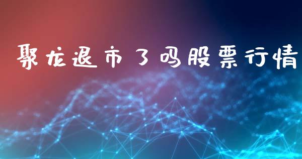 聚龙退市了吗股票行情_https://www.fsyjjx.cn_股票指导_第1张