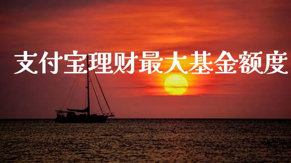 支付宝理财最大基金额度_https://www.fsyjjx.cn_理财资讯_第1张