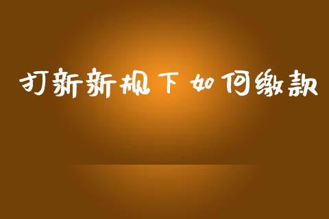 打新新规下如何缴款_https://www.fsyjjx.cn_问财精选_第1张