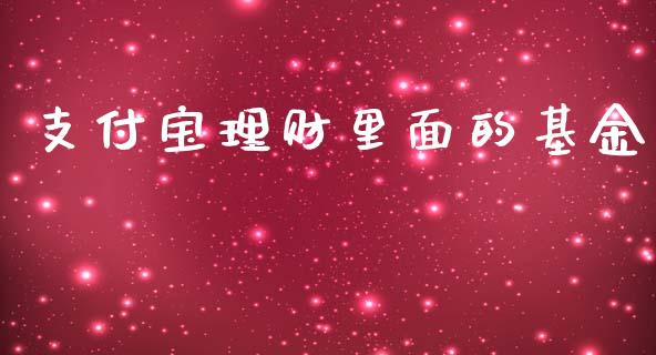 支付宝理财里面的基金_https://www.fsyjjx.cn_问财精选_第1张
