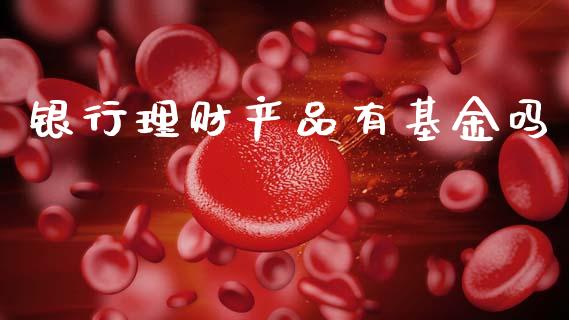 银行理财产品有基金吗_https://www.fsyjjx.cn_问财精选_第1张