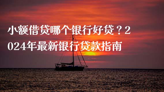 小额借贷哪个银行好贷？2024年最新银行贷款指南_https://www.fsyjjx.cn_期货在线_第1张