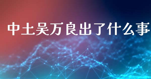 中土吴万良出了什么事_https://www.fsyjjx.cn_理财资讯_第1张