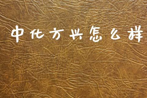 中化方兴怎么样_https://www.fsyjjx.cn_期货资讯_第1张