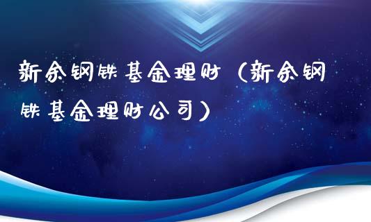 新余钢铁基金理财（新余钢铁基金理财公司）_https://www.fsyjjx.cn_理财资讯_第1张