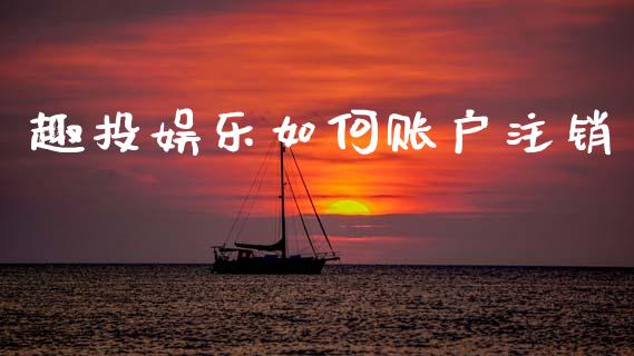 趣投娱乐如何账户注销_https://www.fsyjjx.cn_股市分析_第1张